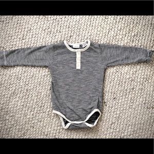 Jamie Kay navy striped one piece